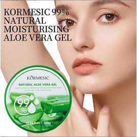 KORMESIC Aloe Vera Gel Hydrating Cream - Facial Cream for Skin, Hair & Sunburn Relief, 99% Pure Aloe Gel, 300g， Moisturizer Skincare Aloevera