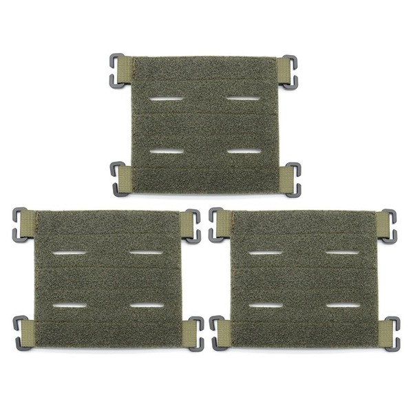 MiOYOOW 3 Pieces Molle Patch Panel Tactical Patches Molle Attachment