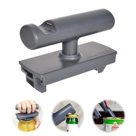 Jar Opener,Arbeitssparender DosenöFfner,GlasöFfner SchraubdeckelöFfner,DosenöFfner Senioren,DosenöFfner Manuell FüR SchraubgläSer,DeckelöFfner FüR Familie,Picknick,GeschäFt(Grau)