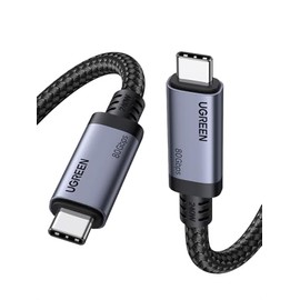 UGREEN Cable USB C a USB C de 240W USB4 Gen4 80Gbps Premium 17K Dual 8K Triple 4K Display PD3.1 Tipo C Carga Rápida Compatible con Monitores USB C, Ma