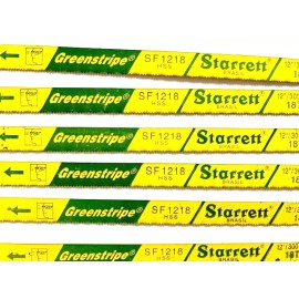 STARRETT Green Stripe High Speed Hand Hacksaw Blades 12" 18 TPI PACK OF 10