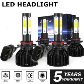 AUIMSOCO For Chevy Express 2500 3500 Cargo Van 3-Door 1996-2021 LED Headlights Bulbs Kit