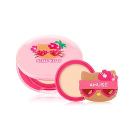 Amuse Tanning Kitty Dew Power Vegan Cushion Special (Main Product + Refill) -R / 태닝키티 듀 파워 비건 쿠션 기획 (본품+리필) -R
