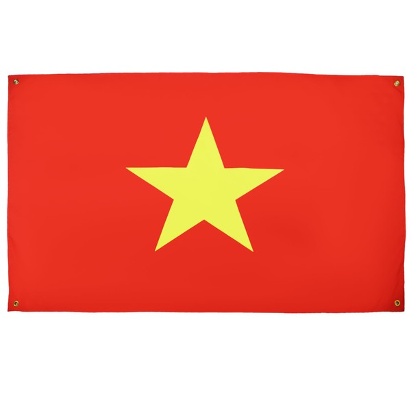 AZ FLAG Vietnam Flag 5ft x 3ft with 4 Eyelets