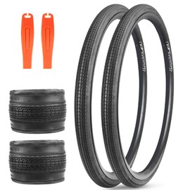Bike Tire 700C for Road Bike Hybrid Bike (Black - 2 Pack, 700 x 32 C)