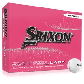 Srixon Soft Feel Lady8 - Golfbälle mit geringer Kompression - Dutzend Golfbälle für Damen - Golfgeschenke und Golfzubehör