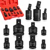 11PCS Impact Socket Adapter and Reducer Set, 1/4" 1/2" 3/8"