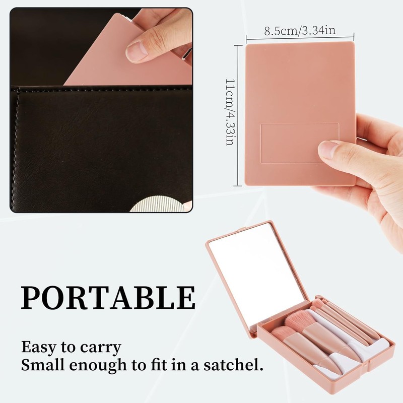 Juego de 5 Brochas de Maquillaje Profesional, Incluye Brocha para