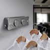 QHENS Clothes Line Balcony Extendable Wall Mounting, 2 x 5