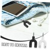 Outanaya 2pcs Y Shaped Audio Port Adapter Dual Headphone Splitter