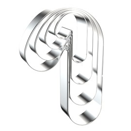 Candy Cane Cookie Cutter Set - 5 inch, 4 inch, 3 inch, 2 inch - 4 Piece Christmas Cookie Cutters Shapes Molds - Stainless Steel