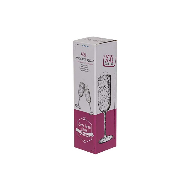 Out of the blue Prosecco Glass Save Water Drink Prosecco