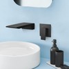 Aolemi Wall Mount Matte Black Bathroom Sink Faucet One Handle