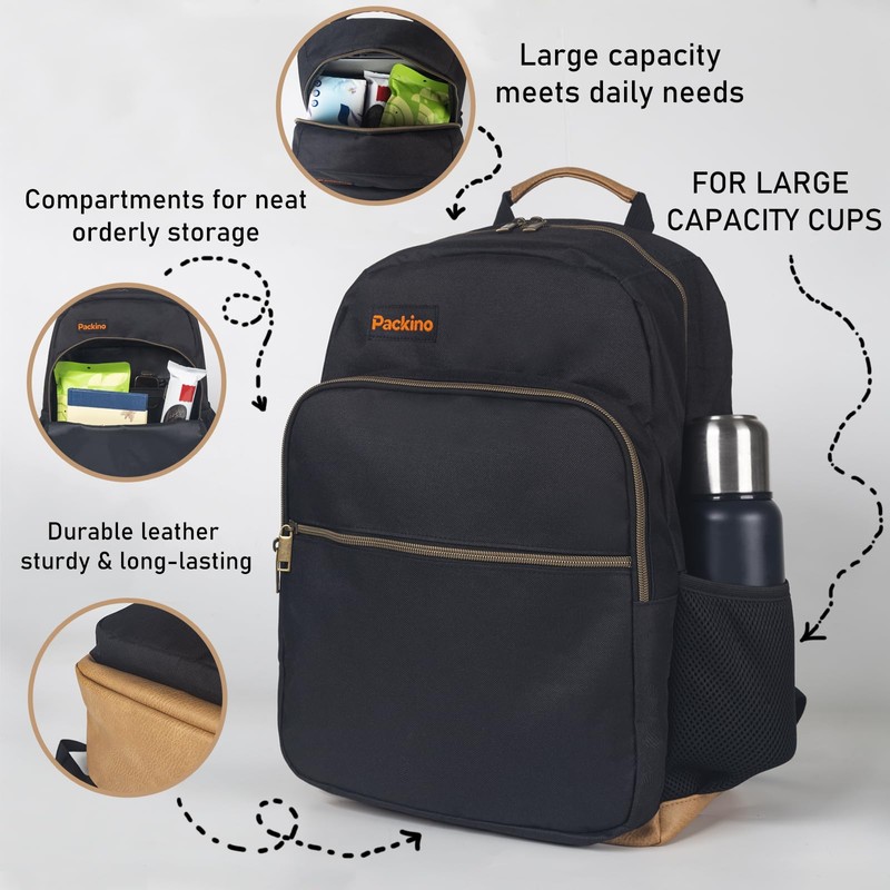 Packino 24L Travel Laptop Backpack, Business Anti Theft Slim Sturdy