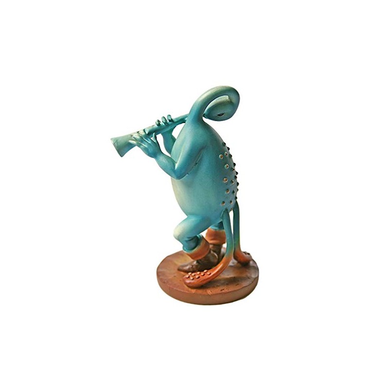 Parastone Hieronymus Bosch Blue Flutist Figurine – 3D Sculpture Replica