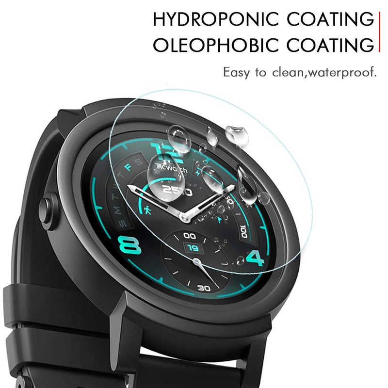 FINENIC Universal Round Watch HD Screen Protector. Anti-Scratch, Anti-Fingerprint, Tempered