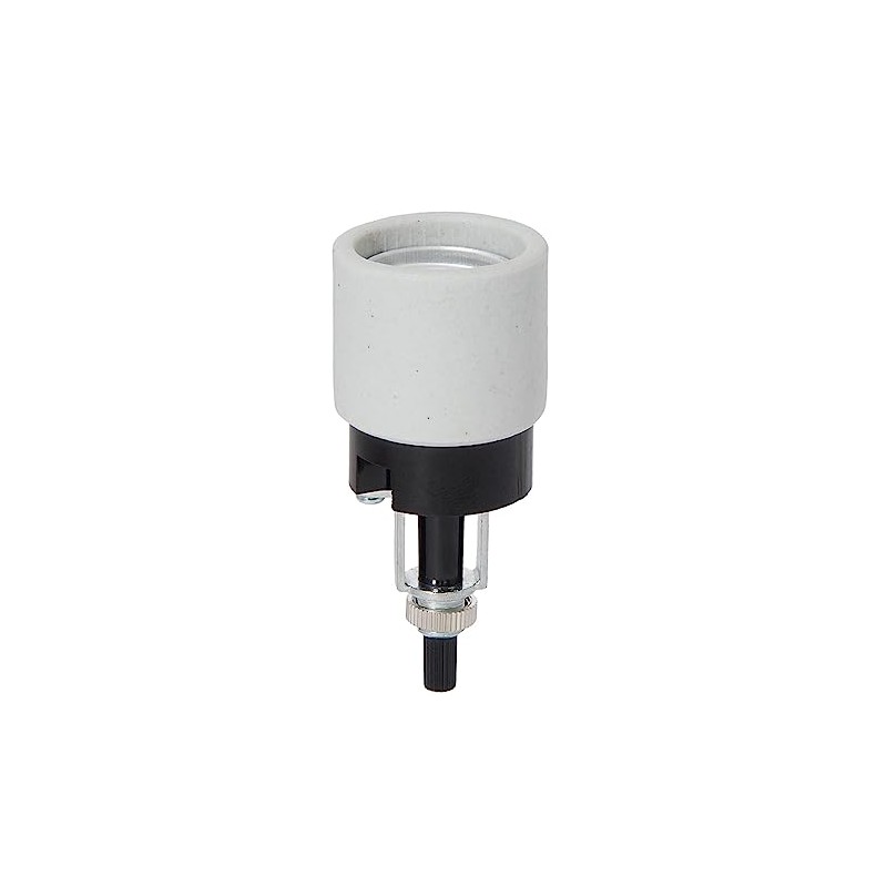 B&P Lamp Medium Base Phenolic and Unglazed Porcelain Socket with