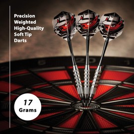 Fat Cat Darts in a Jar: Soft Tip Darts with Storage/Travel Container, 17 Grams (Pack of 21)