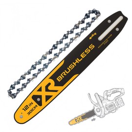 12-Inch Chainsaw Guide Bar and Chain Combo Compatible with DeWalt DCCS620, DCCS620B, DCCS620P1, Replaces DWZCSB12 and DWO1DT612 (1 Chains + 1 Bars)