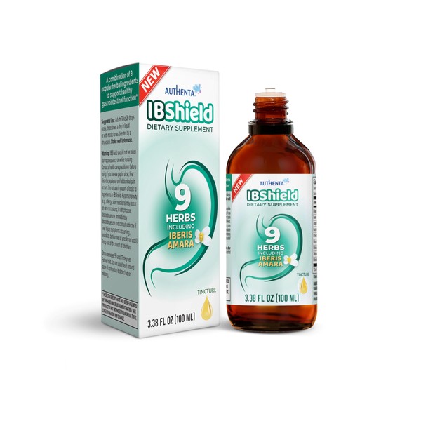 IBShield Tincture 100ml | 6+3=9 Herbs | Iberis Amara, Peppermint,