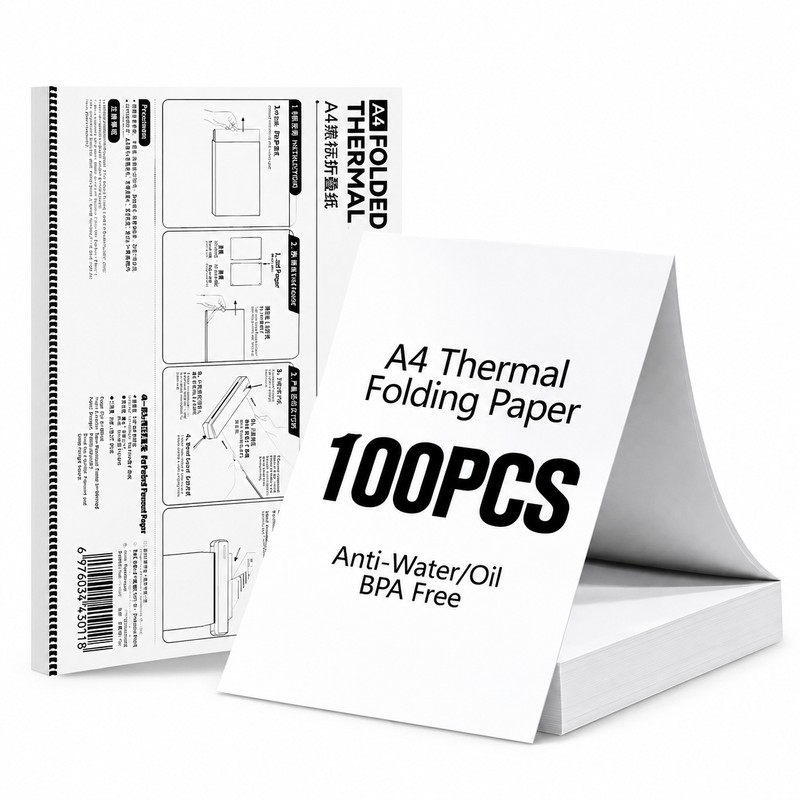 A4 Thermal Paper 210 × 297mm – BPA-Free Inkless Printing