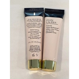 Estée Lauder 2x Estee Lauder Futurist Aqua Brilliance Watery Glow Primer Travel Siz 1oz total