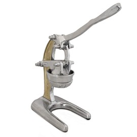 Artisan Cast Aluminum Professional Grade Manual Hand Press Juicer Perfect for Orange, Grapefruit, and Large Citrus Fruits Morning Drinks, Cocktails, or Cooking by Verve CULTURE - Gold - Large 14x9x17