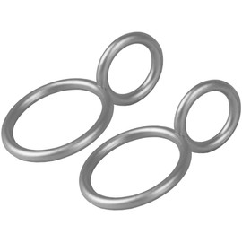 Bestlivings Decorative Rings Pack of 2 for Curtains Valance in Matt Silver, Draping Rings for Curtains, Decorative Curtains - Type A