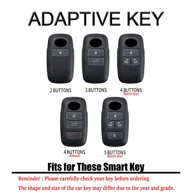 HIBEYO Key Fob Cover Compatible with Daihatsu Rocky Tanto Toyota