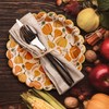 Confettiville Thanksgiving Paper Plates, 50-Count Disposable Thanksgiving Dinner Plates, Scalloped,