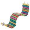 RENEWREVITAL Hamster Bridge, Flexible Bendy Climbing Ladder, Hanging Wooden Hamster