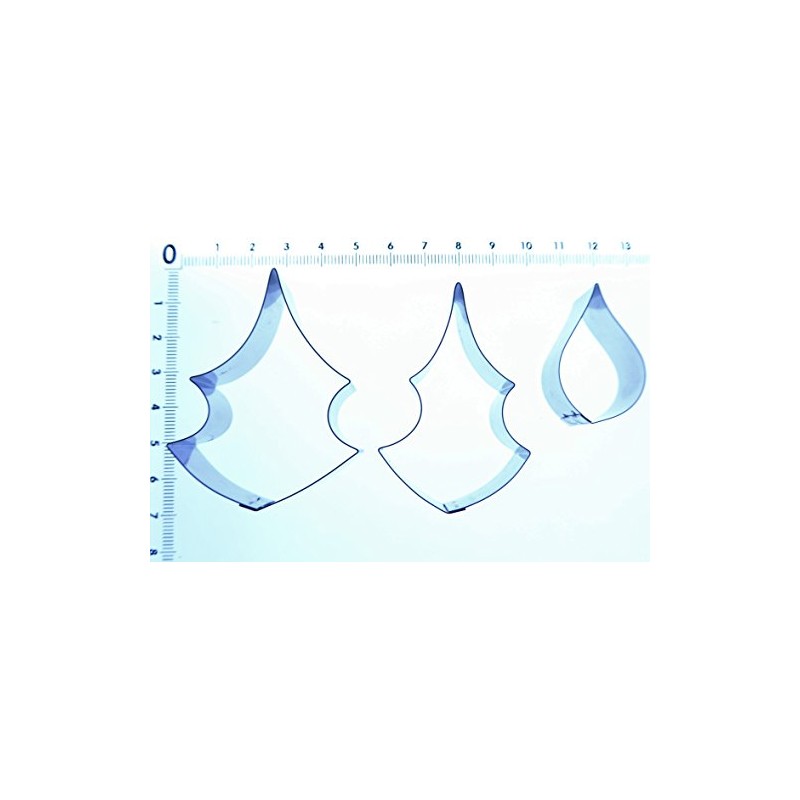 Poinsettia Stainless Steel Sugarcraft Cutters - Set of Three Cutters