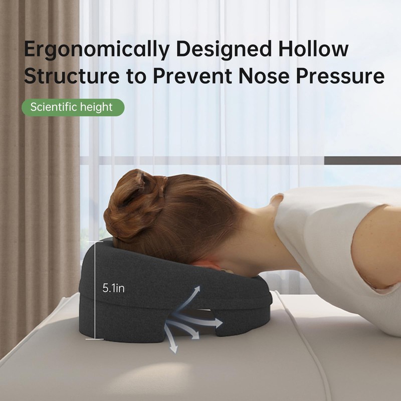 UTJZIB Face Down Pillow for Massage - Massage Headrest for
