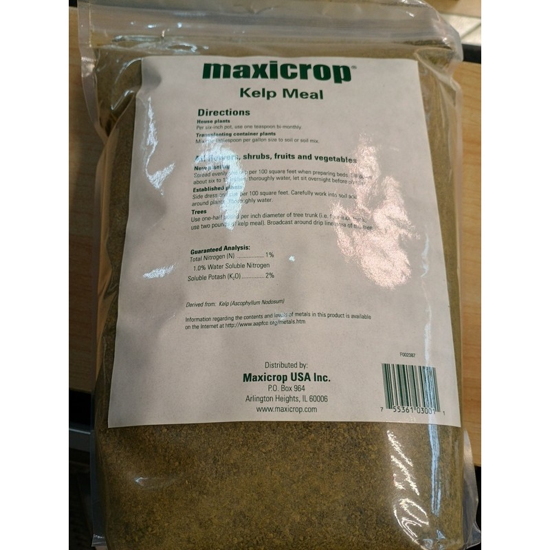 Maxicrop Kelp Meal 1-0-2 Ascophyllum Nodosum 5 Lb. Organic Vegetable