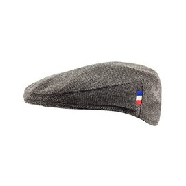Españolitas Cap French Flag Autumn Winter Craft Hand Stitched Beret for Men Brown 56, brown