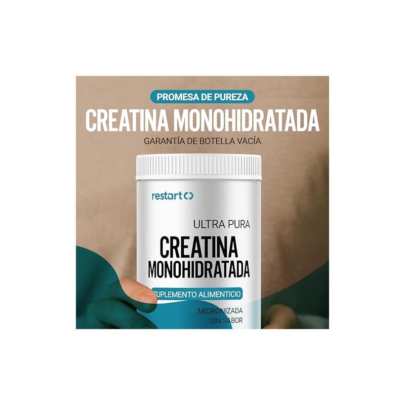 Restart Creatina Monohidratada Micronizada Sin Sabor | Redefinimos el Estándar