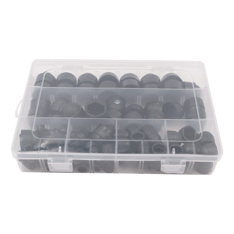 Tiardey 145pcs Plastic Cap Nuts Set Hex Nut Cover M4