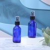 LUFEVRM 2oz Blue Glass Spray Bottles,Empty Small Perfume Travel Refillable