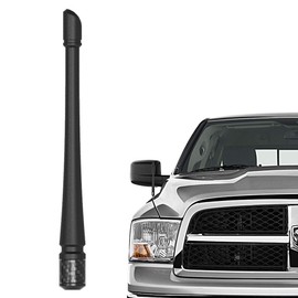 RYDONAIR Antena compatible con Dodge Ram 1500 2500 3500 1990-2024 | Reemplazo de antena de goma de 7 pulgadas | Diseñado para una recepción optimizada de FM/AM