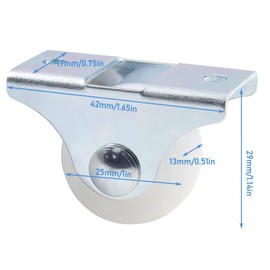 Caster Wheels Set of 4 Small Screws Fixed Castor Wheels 25mm Castor Wheels Fixed Heavy Duty Castor Wheels Small Furniture Wheels and Casters Set Of 4 25mm Fixed Castors for Replacement Furniture Wheel