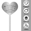Grave Decoration Weatherproof, Cemetery Decoration, Grave Stake Stainless Steel Heart,