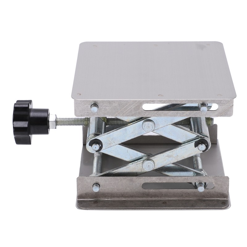 Small Stainless Steel Lifting Platform Manual Miniature Lift Stand Table