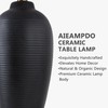 AIEAMPDO 25" Retro Vintage Ceramic Table Lamp for Living Room
