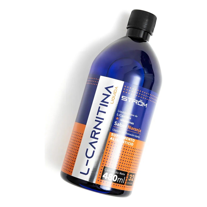 Strom L-carnitina Líquida 480 Ml Con Complejo B 32 Porciones