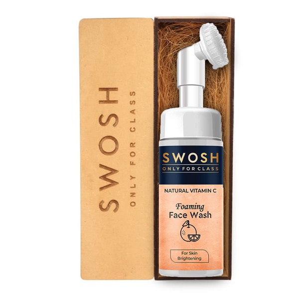 SWOSH Natural Vitamin C Foaming Face Wash For Pimple Prone