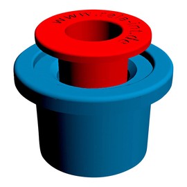 Rela Toilet Seat Stop Inserts for Toilet Seats to Prevent Movement (6 mm + 8 mm)