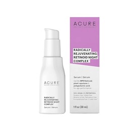 Acure | Complejo Nocturno Rejuvenecedor de Retinoides | Atenúa líneas de expresión y mejora la elasticidad, 30 ml