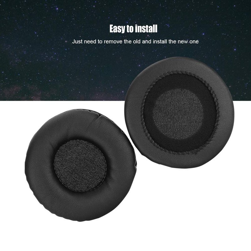 One Pair Replacement Ear Pads Universal Replacement Black Cotton Headphone