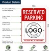 Reserved Parking Sign, Custom Parking Signs for Business, Violators Will