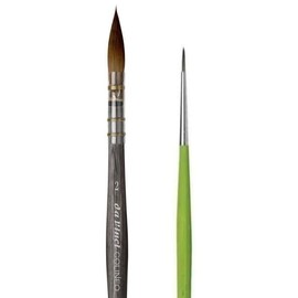 da Vinci Colinéo Series 442 Watercolour Brush Wash Brush Vegan Kolinsky No. 2 + Da Vinci Series 373
